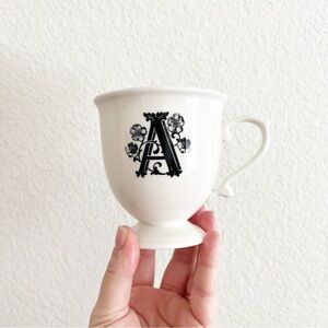 Anthropologie Missus "A" Monogram Initial Mug/Teacup